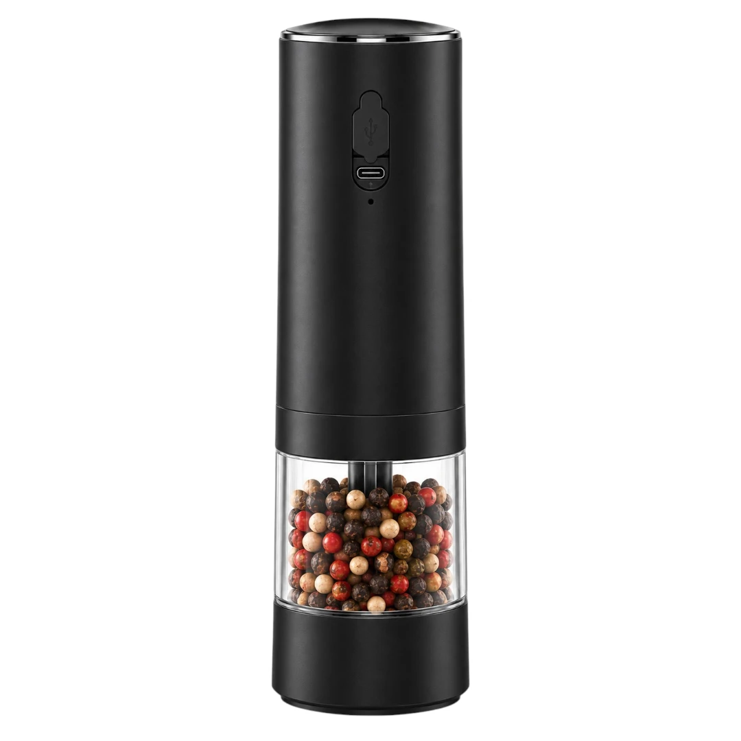 Plaits Electric Pepper Grinder with Transparent Spice Chamber