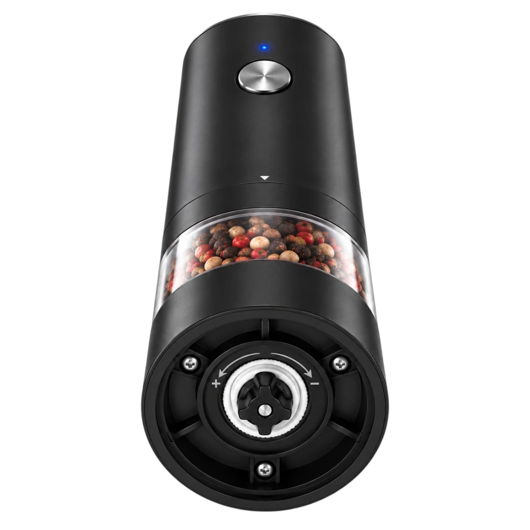 Plaits Electric Pepper Grinder with Transparent Spice Chamber